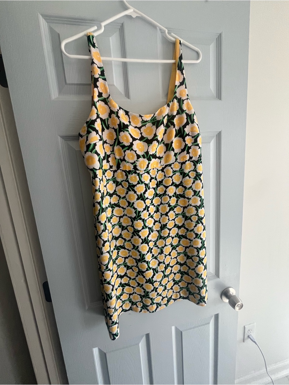 Diane Von Furstenberg Yellow Floral Slip